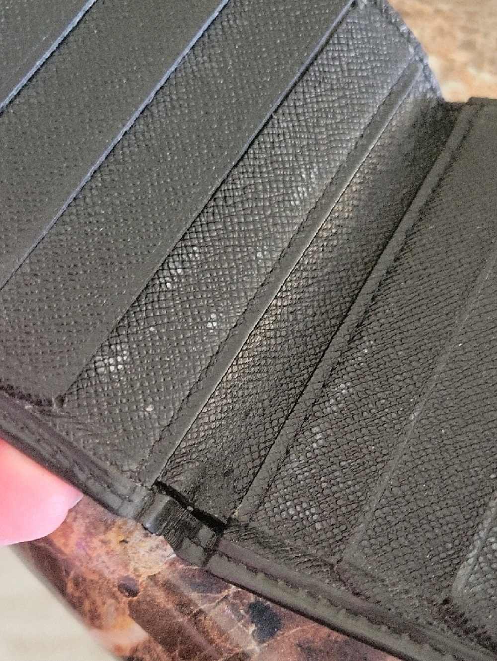 Louis Vuitton Black Epi Leather Card Holder - Picture 7 of 7